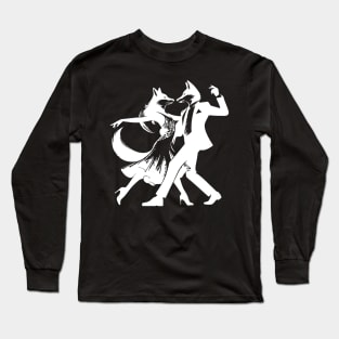 Cool Foxtrot design: Two dancing foxes! Long Sleeve T-Shirt